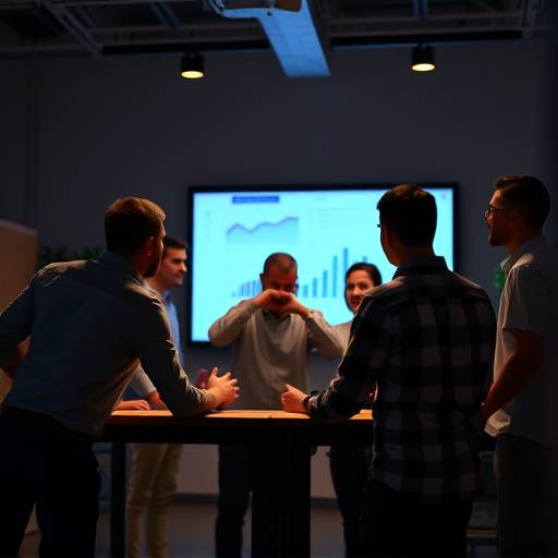 Un gruppo di persone che partecipa a un team building, simboleggiando un workshop di leadership.