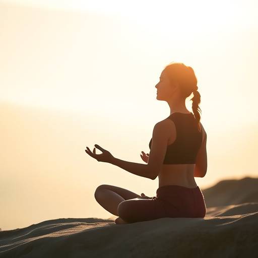 Un individuo che medita in un ambiente tranquillo, simboleggiando il coaching di crescita personale e la consapevolezza di s&eacute;.